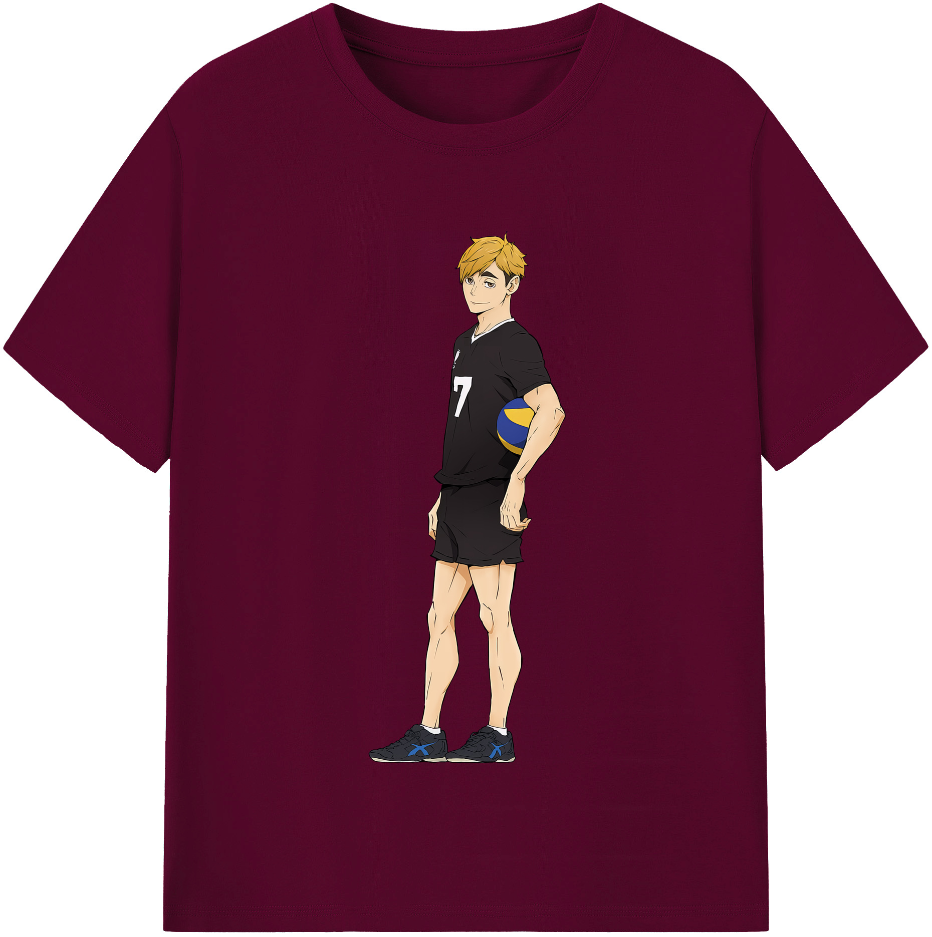 （画像用） ハイキュー!! Haikyu!! レディースカジュアルプリントTシャツ（綿100％）